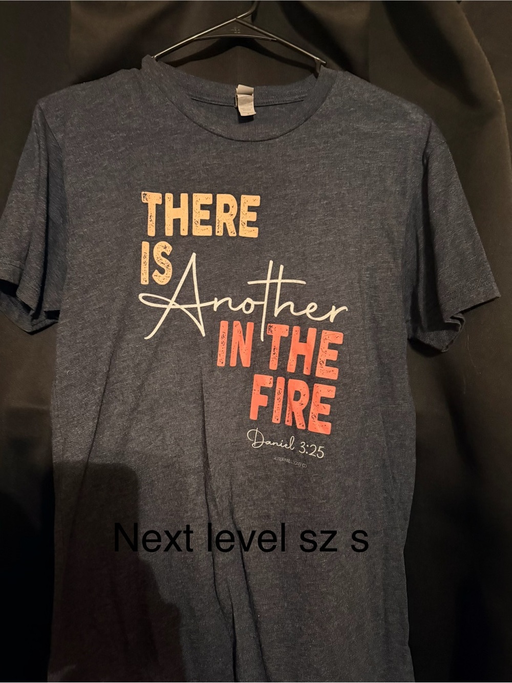 Next Level Apparel Navy Short-Sleeve Graphic Tee